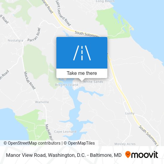 Manor View Road map