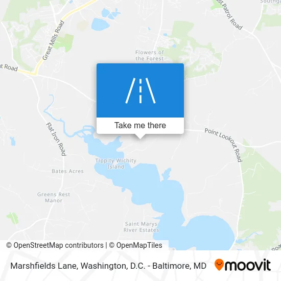 Marshfields Lane map