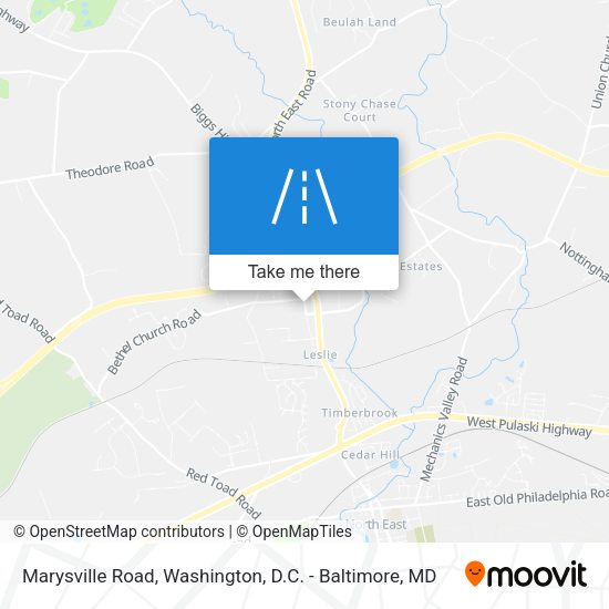 Marysville Road map