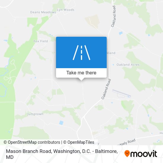 Mason Branch Road map