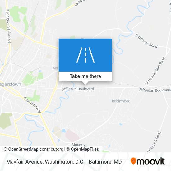 Mayfair Avenue map