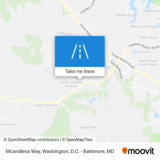 Mapa de Mcandless Way