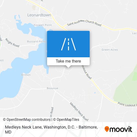 Mapa de Medleys Neck Lane
