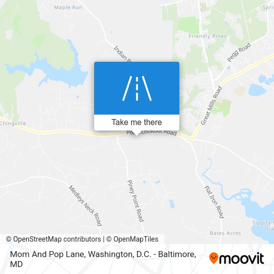 Mom And Pop Lane map