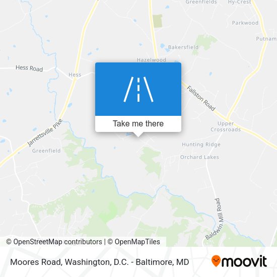 Moores Road map