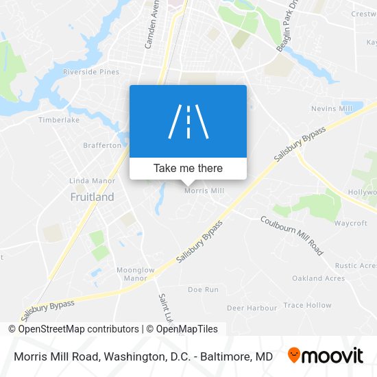 Morris Mill Road map