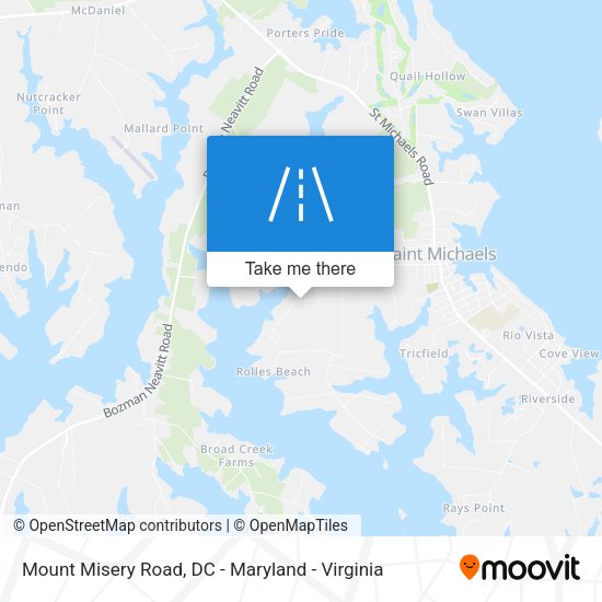 Mapa de Mount Misery Road