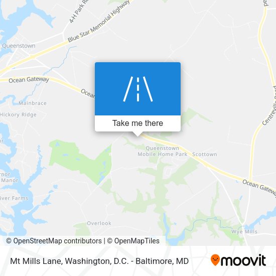 Mt Mills Lane map