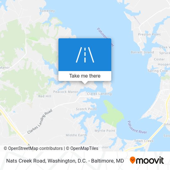 Nats Creek Road map