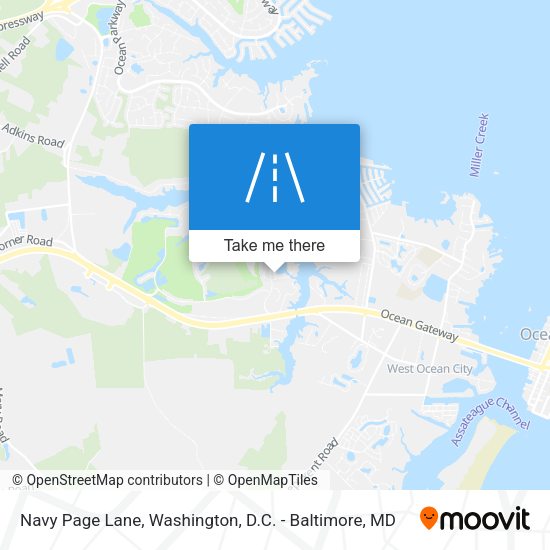 Navy Page Lane map