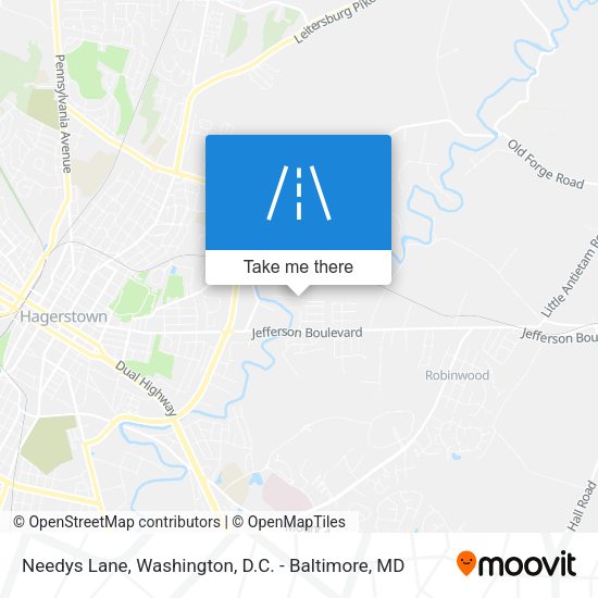 Needys Lane map