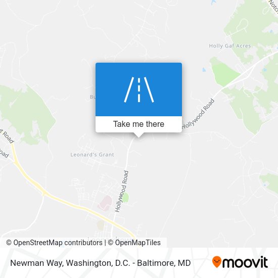 Newman Way map