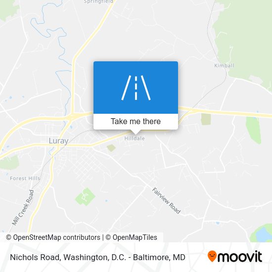 Mapa de Nichols Road
