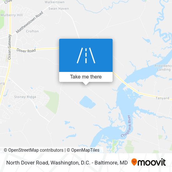 North Dover Road map