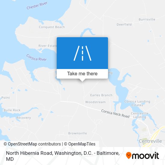 North Hibernia Road map