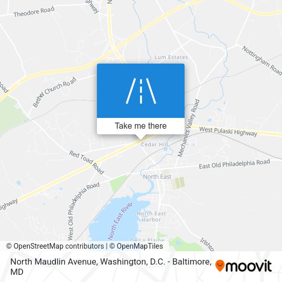 Mapa de North Maudlin Avenue