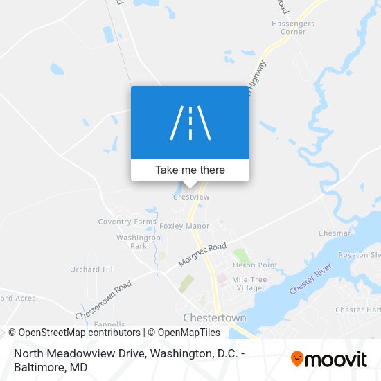 North Meadowview Drive map