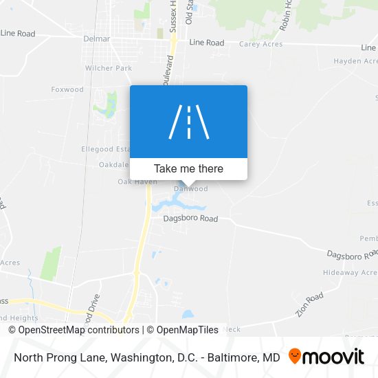 North Prong Lane map
