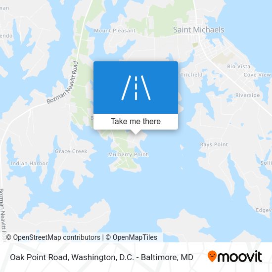 Oak Point Road map