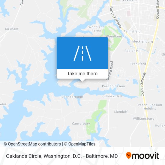 Mapa de Oaklands Circle