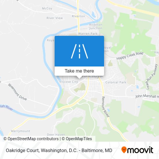 Mapa de Oakridge Court