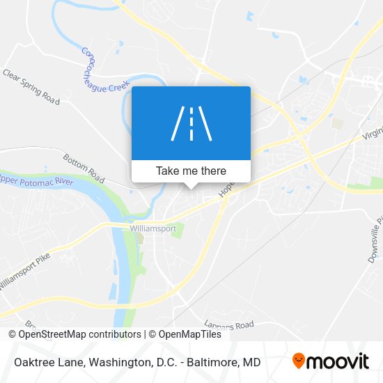 Oaktree Lane map