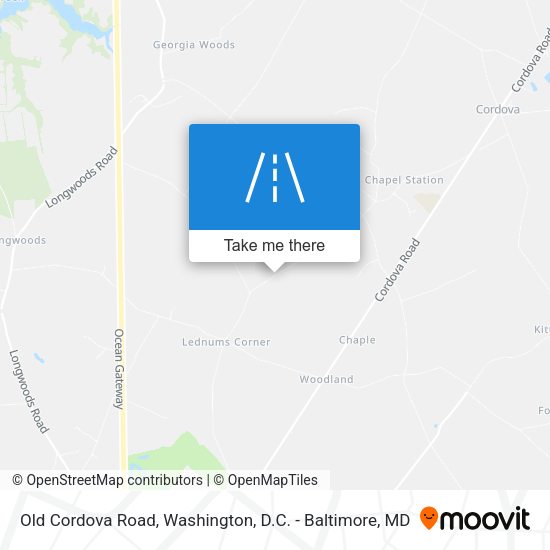 Mapa de Old Cordova Road