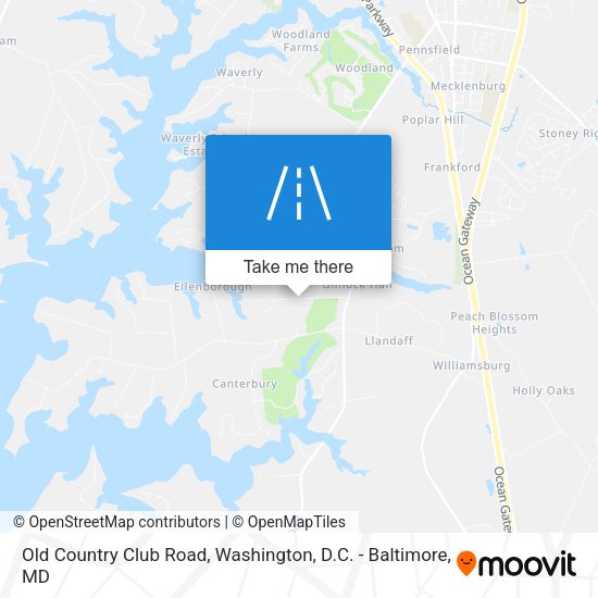 Old Country Club Road map