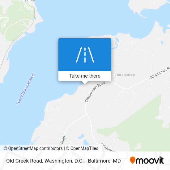 Old Creek Road map