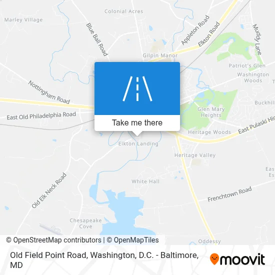 Old Field Point Road map