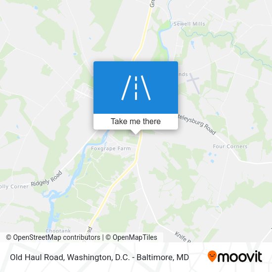 Old Haul Road map