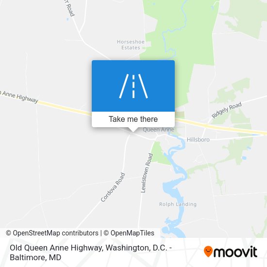 Old Queen Anne Highway map