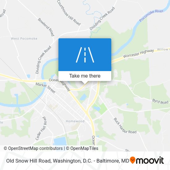 Old Snow Hill Road map