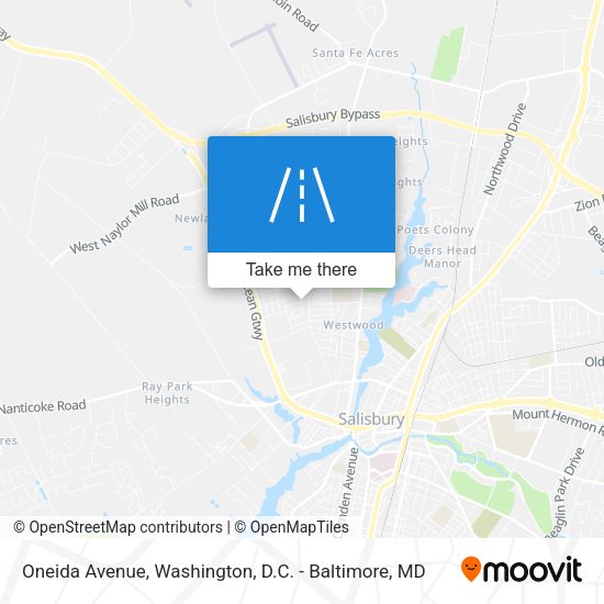 Oneida Avenue map