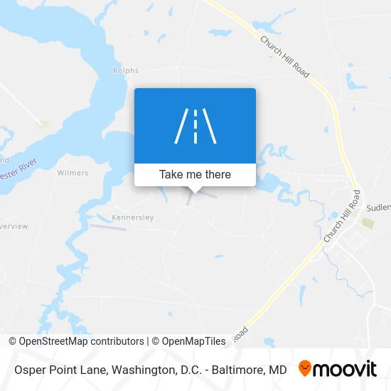 Osper Point Lane map