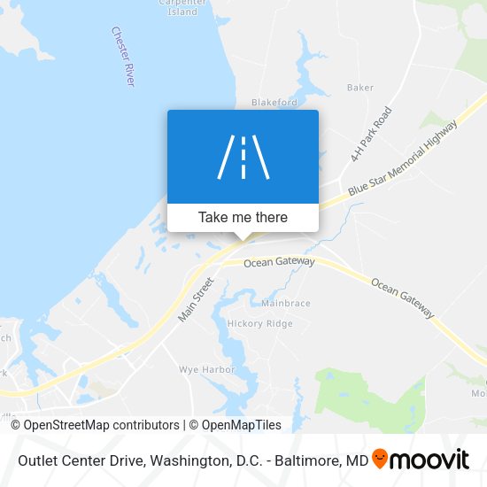Mapa de Outlet Center Drive
