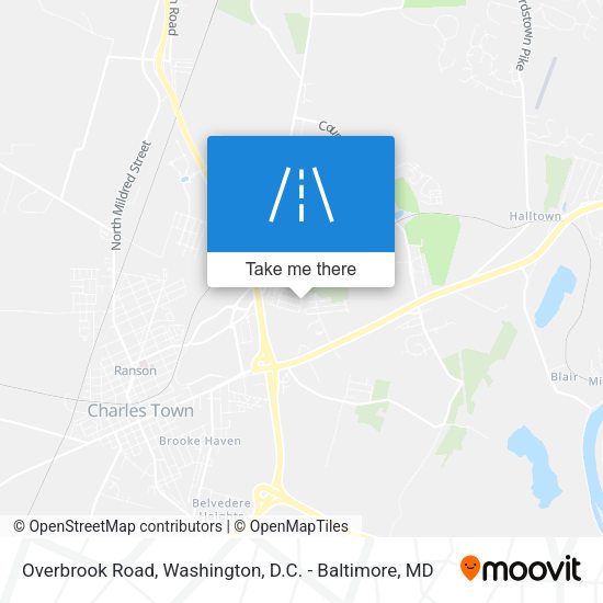 Overbrook Road map