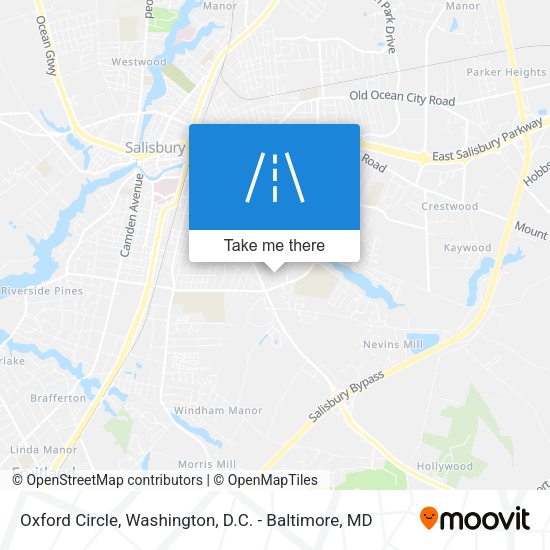 Oxford Circle map