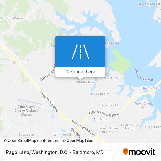 Page Lane map