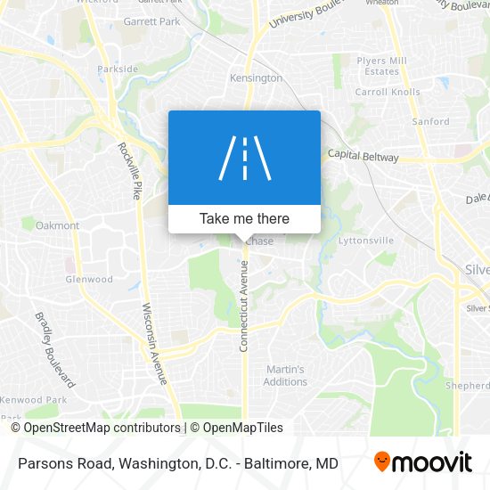 Parsons Road map