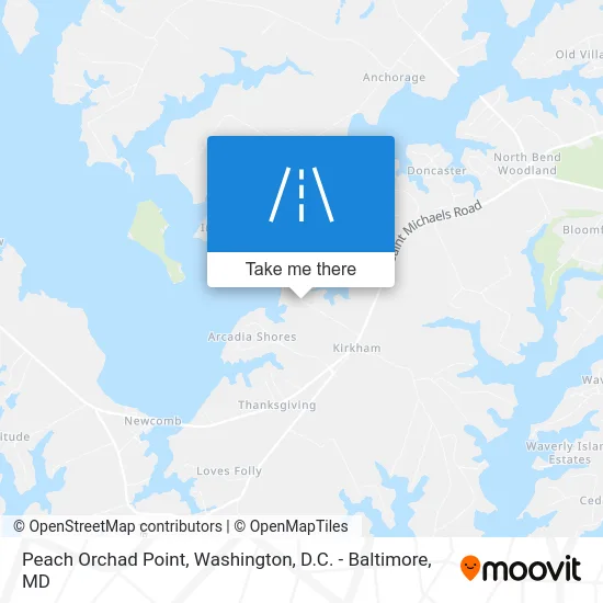 Peach Orchad Point map
