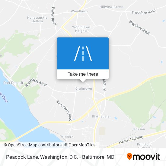 Peacock Lane map