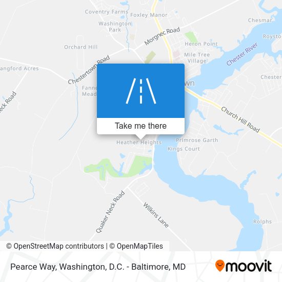 Pearce Way map