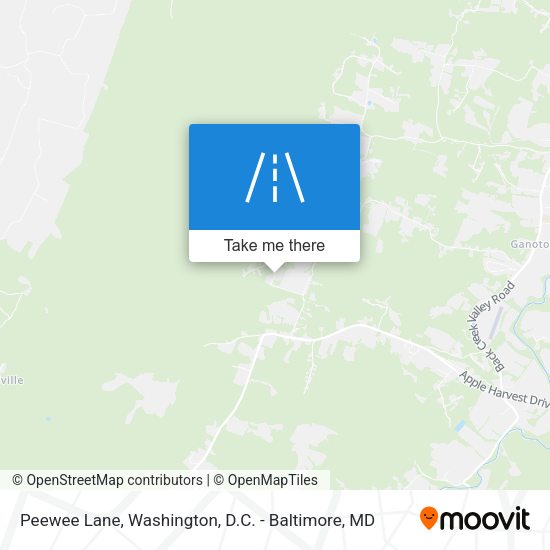 Peewee Lane map