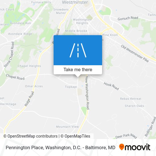 Pennington Place map