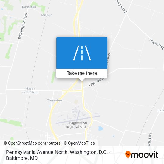 Mapa de Pennsylvania Avenue North