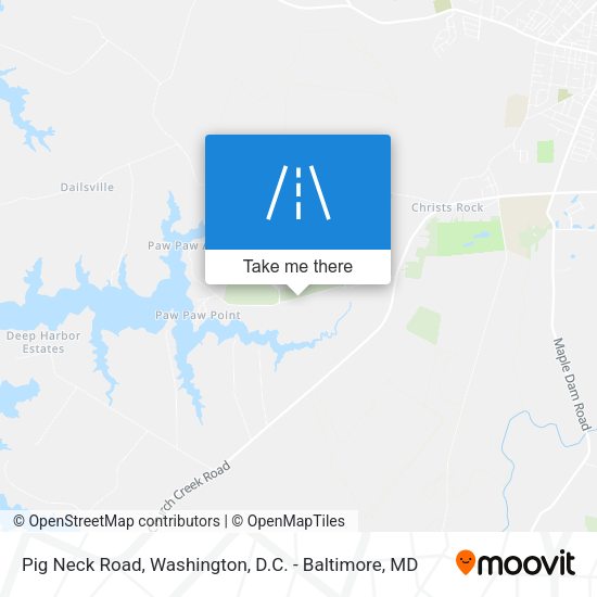 Pig Neck Road map