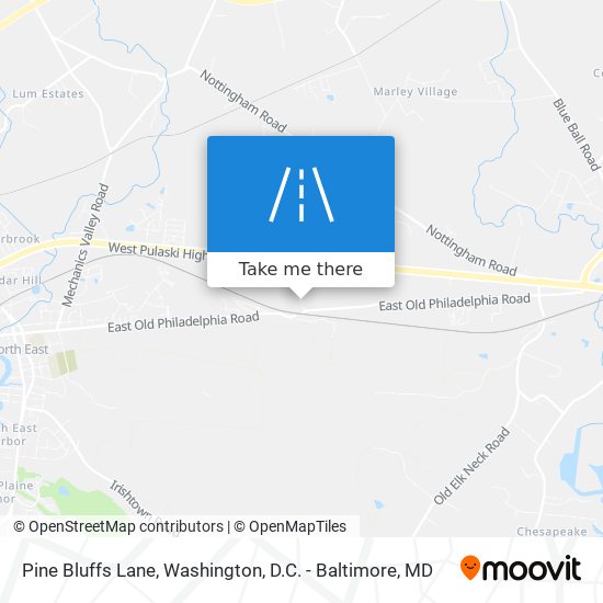 Mapa de Pine Bluffs Lane