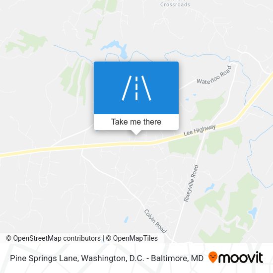 Pine Springs Lane map