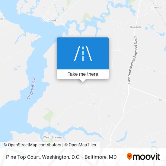 Pine Top Court map